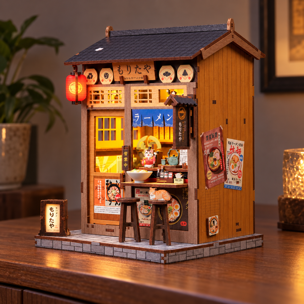 Morita‑Ya — Book nook japonais DIY lumineux