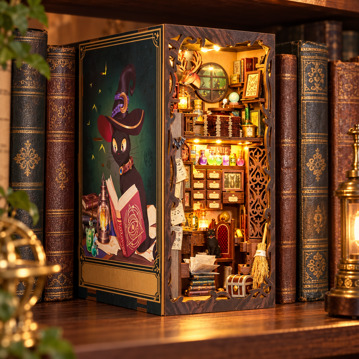 Book nook Magic Pharmacist à construire – Apothicaire miniature