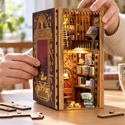 Book nook Eternal Bookstore à construire – Bibliothèque miniature