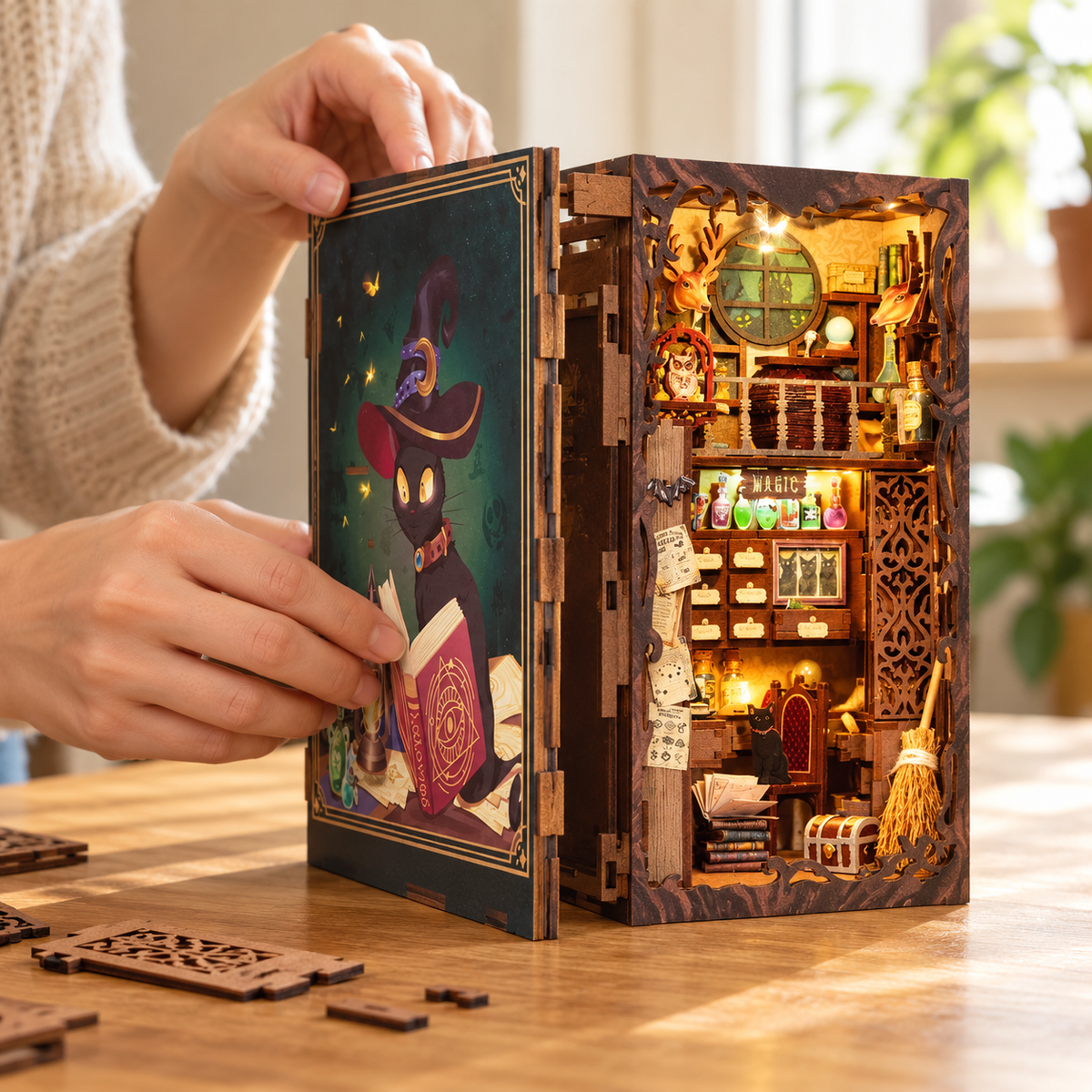 Book nook Magic Pharmacist à construire – Apothicaire miniature