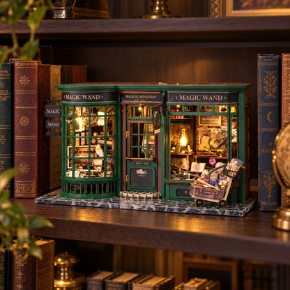 Magic Wand Shop — boutique miniature DIY lumineuse à construire
