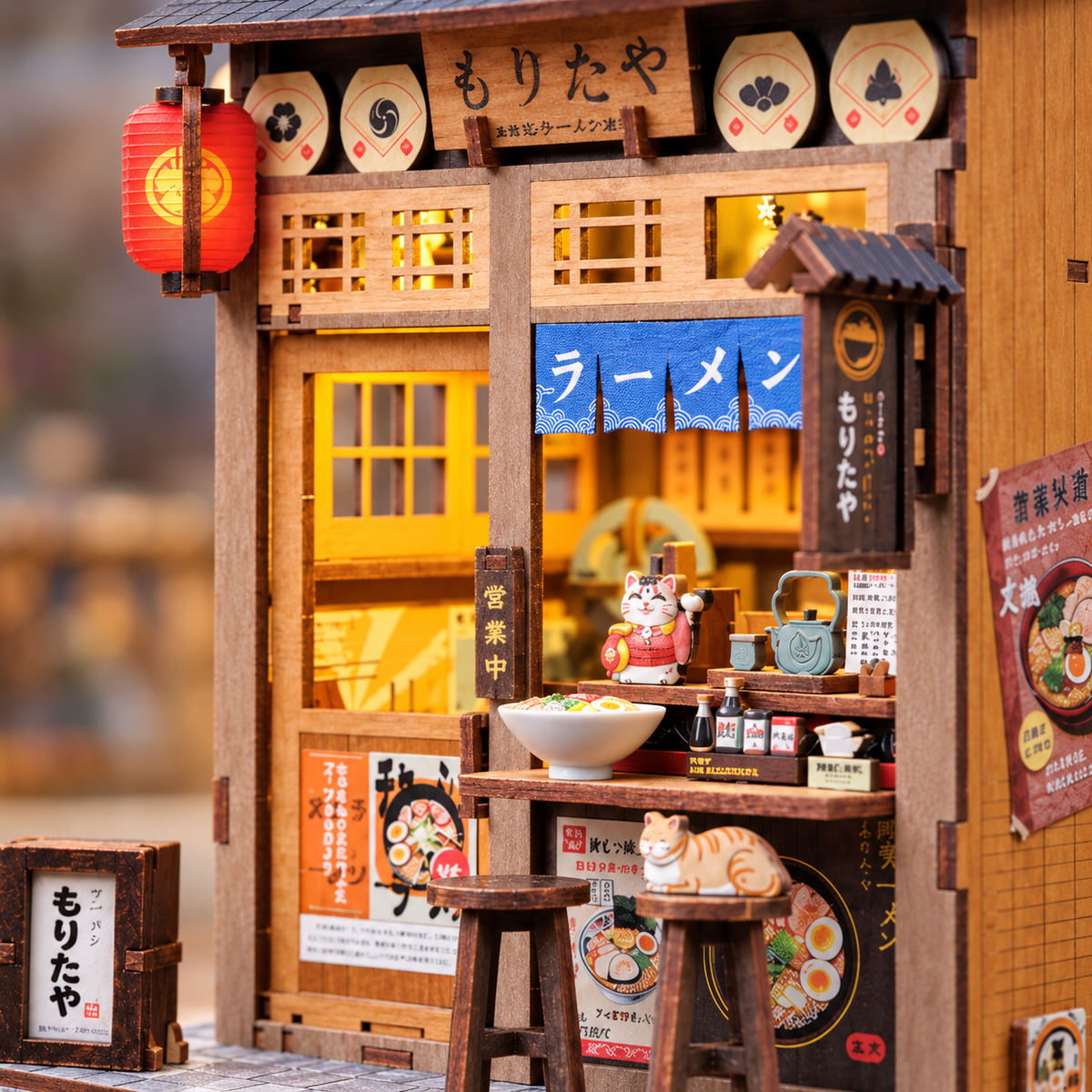 Morita‑Ya — Book nook japonais DIY lumineux