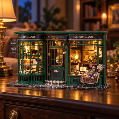 Magic Wand Shop — boutique miniature DIY lumineuse à construire