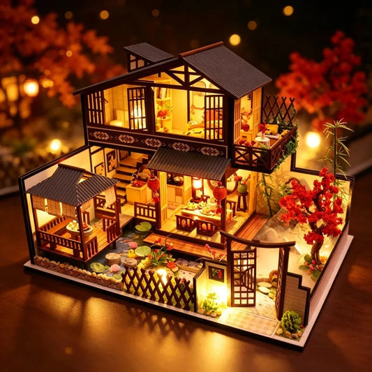 Maison miniature japonaise à construire — Villa d’automne