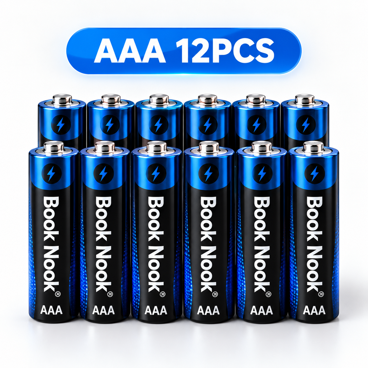 Lot de 12 piles AAA pour Book Nook